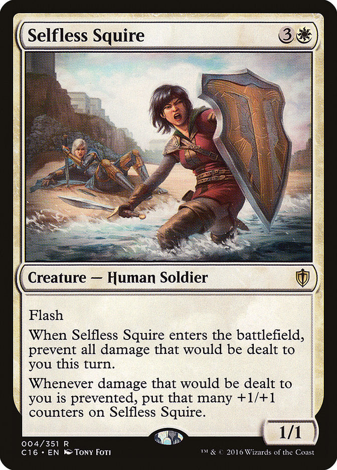 Selfless Squire [Commander 2016] | Cards and Coasters CA