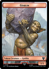 Goblin // Wraith Double-Sided Token [The Lord of the Rings: Tales of Middle-Earth Commander Tokens] | Cards and Coasters CA