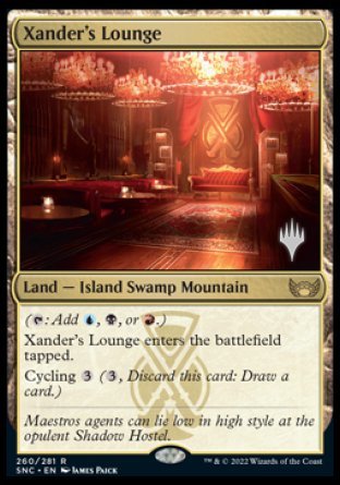 Xander's Lounge (Promo Pack) [Streets of New Capenna Promos] | Cards and Coasters CA