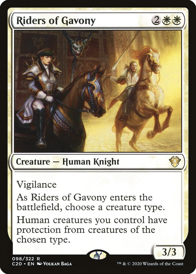 Riders of Gavony [Commander 2020] | Cards and Coasters CA