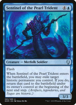 Sentinel of the Pearl Trident [Dominaria] | Cards and Coasters CA