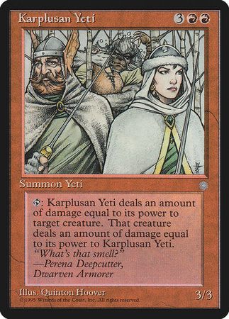 Karplusan Yeti [Ice Age] | Cards and Coasters CA