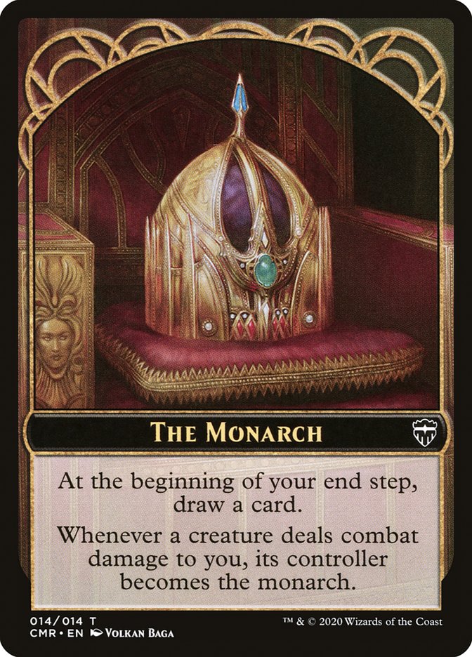 Soldier Token // The Monarch Token [Commander Legends Tokens] | Cards and Coasters CA