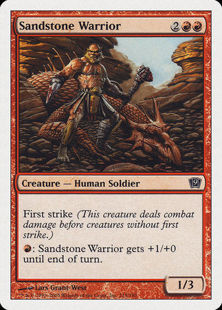 Sandstone Warrior [Ninth Edition] | Cards and Coasters CA