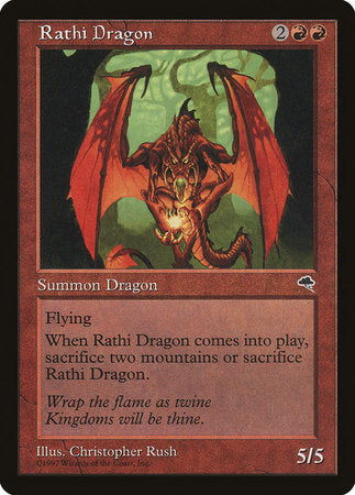 Rathi Dragon [Tempest] | Cards and Coasters CA