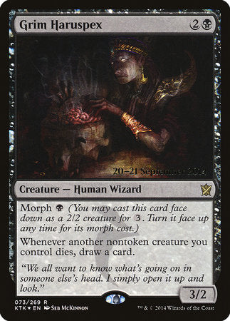 Grim Haruspex [Khans of Tarkir Promos] | Cards and Coasters CA