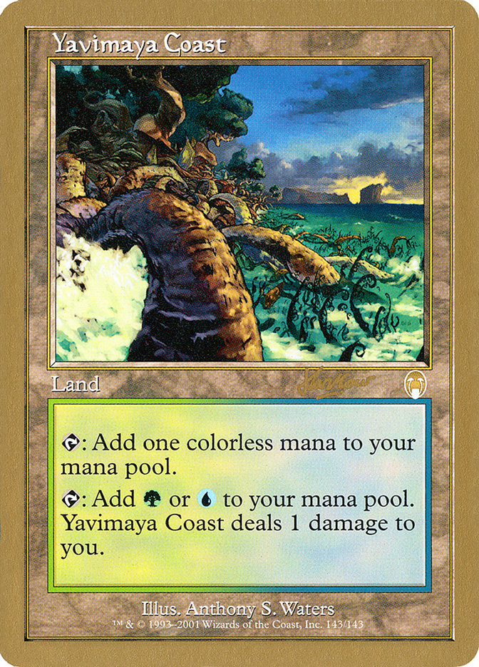 Yavimaya Coast (Sim Han How) [World Championship Decks 2002] | Cards and Coasters CA