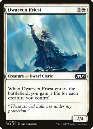 Dwarven Priest [Core Set 2019] | Cards and Coasters CA