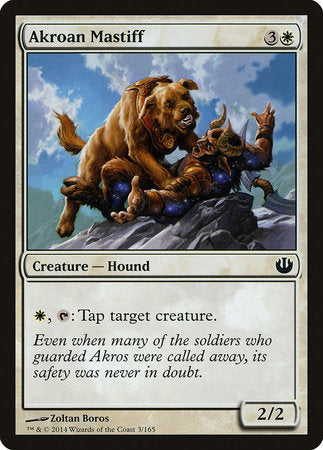 Akroan Mastiff [Journey into Nyx] | Cards and Coasters CA