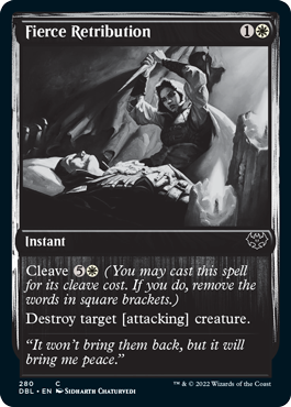 Fierce Retribution [Innistrad: Double Feature] | Cards and Coasters CA