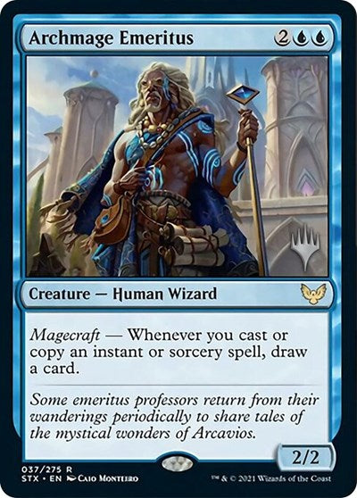 Archmage Emeritus (Promo Pack) [Strixhaven: School of Mages Promos] | Cards and Coasters CA