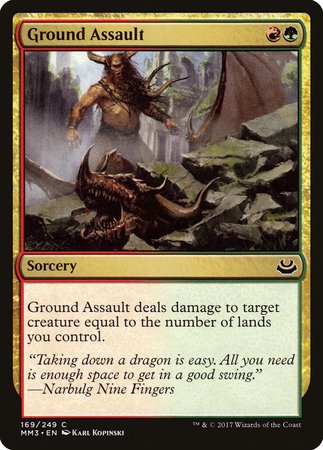 Ground Assault [Modern Masters 2017] | Cards and Coasters CA