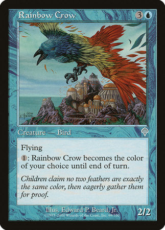 Rainbow Crow [Invasion] | Cards and Coasters CA