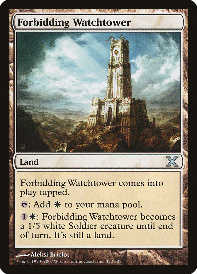 Forbidding Watchtower [Tenth Edition] | Cards and Coasters CA