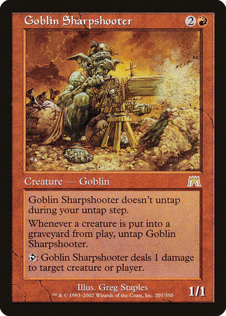 Goblin Sharpshooter [Onslaught] | Cards and Coasters CA