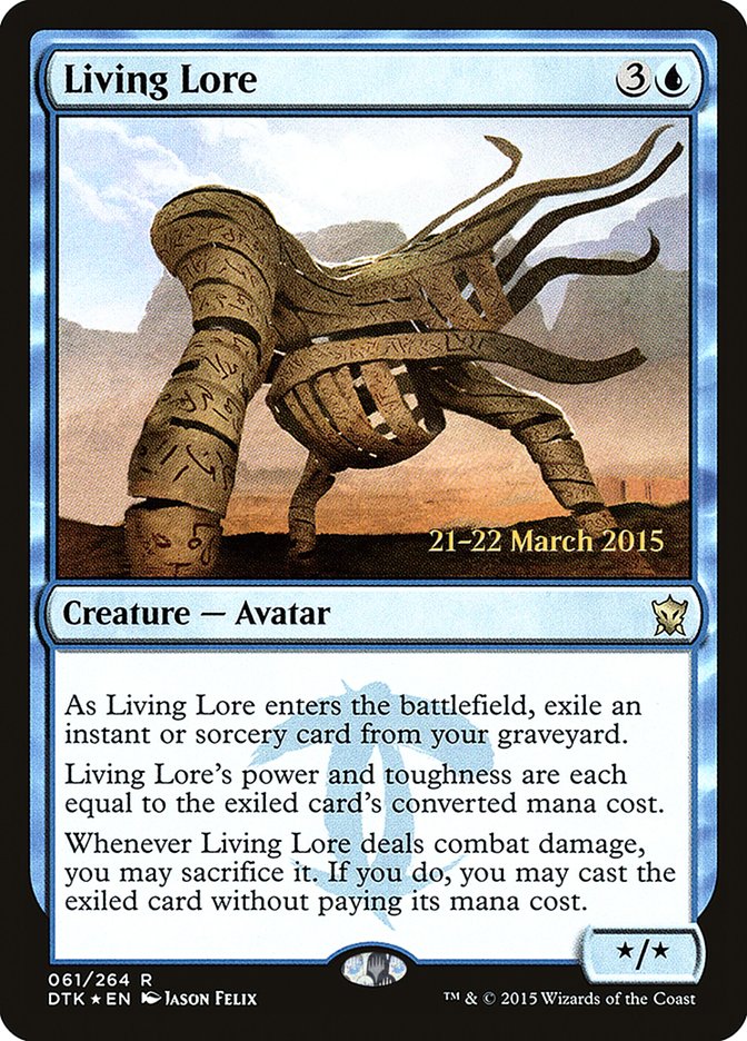 Living Lore  [Dragons of Tarkir Prerelease Promos] | Cards and Coasters CA