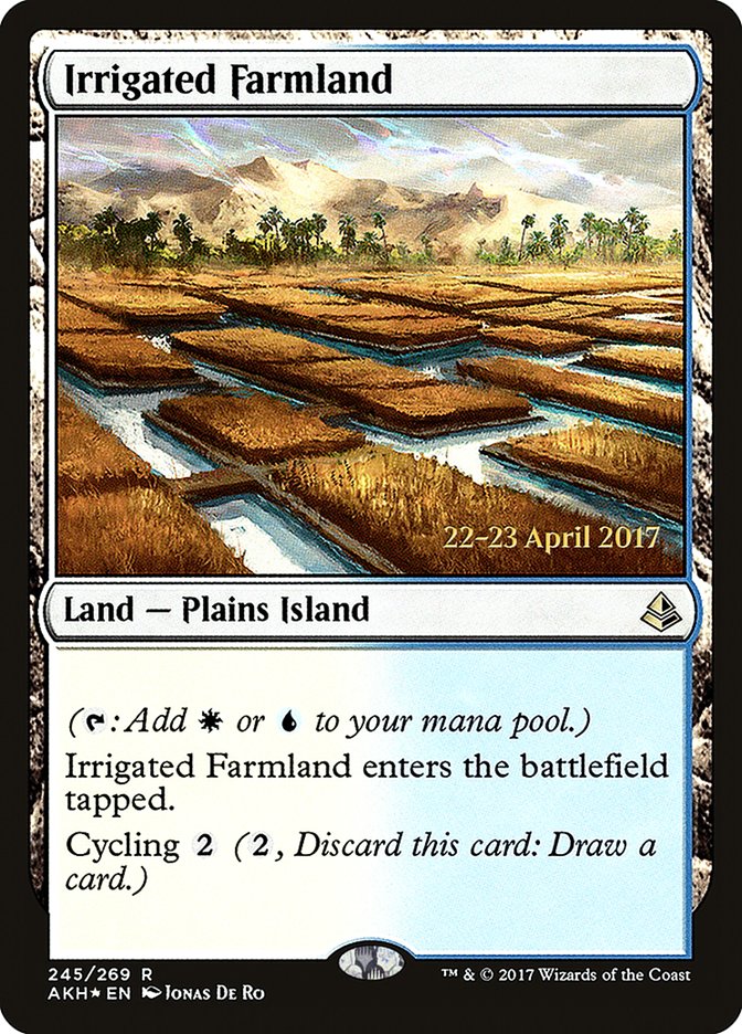 Irrigated Farmland  [Amonkhet Prerelease Promos] | Cards and Coasters CA
