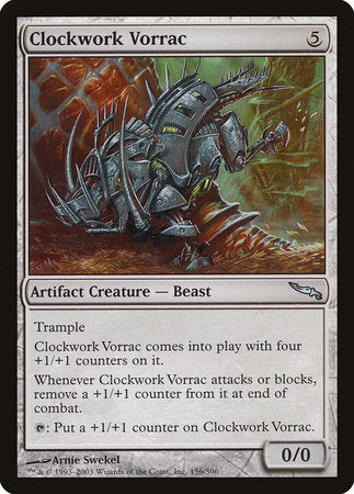 Clockwork Vorrac [Mirrodin] | Cards and Coasters CA