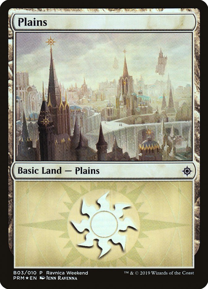 Plains (B03) [Ravnica Allegiance Guild Kit] | Cards and Coasters CA