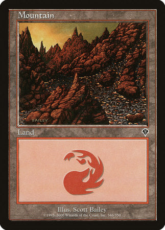 Mountain (346) [Invasion] | Cards and Coasters CA