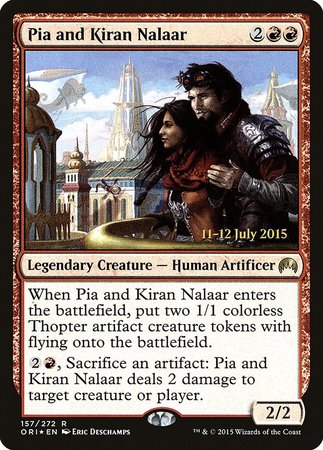 Pia and Kiran Nalaar [Magic Origins Promos] | Cards and Coasters CA