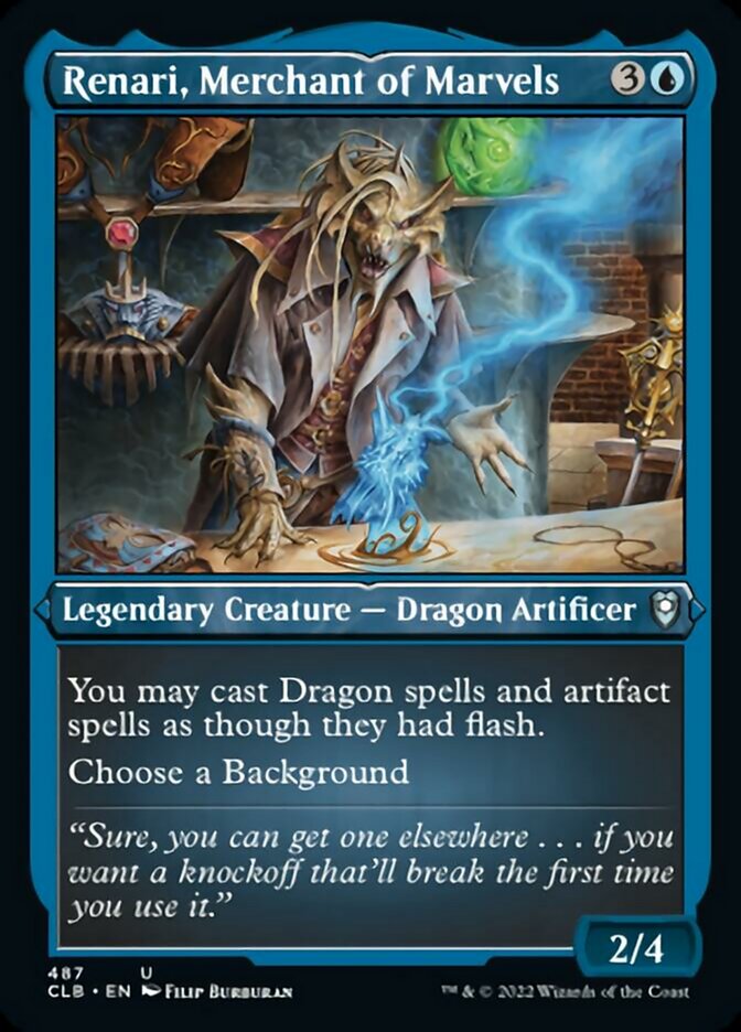 Renari, Merchant of Marvels (Foil Etched) [Commander Legends: Battle for Baldur's Gate] | Cards and Coasters CA