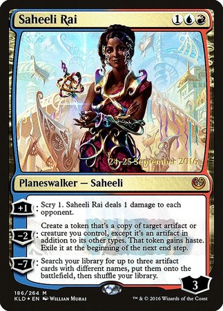 Saheeli Rai [Kaladesh Promos] | Cards and Coasters CA