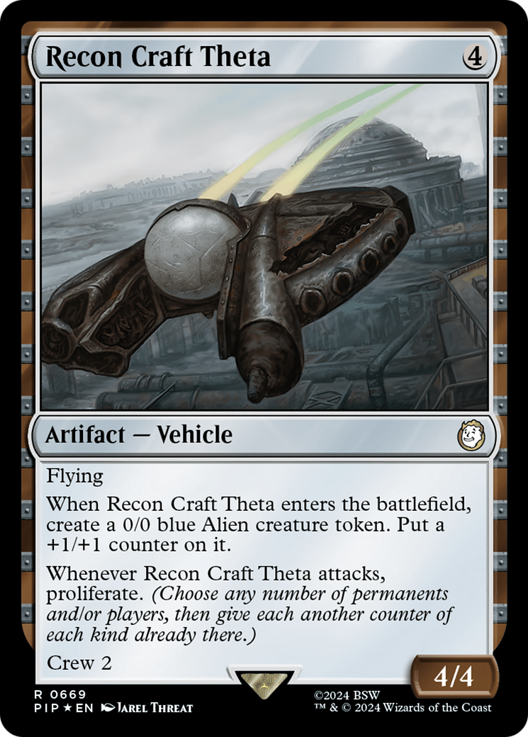 Recon Craft Theta (Surge Foil) [Fallout] | Cards and Coasters CA