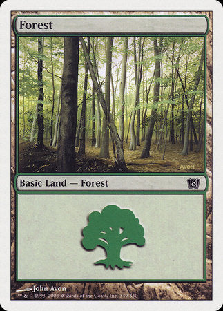 Forest (349) [Eighth Edition] | Cards and Coasters CA