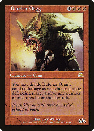 Butcher Orgg [Onslaught] | Cards and Coasters CA