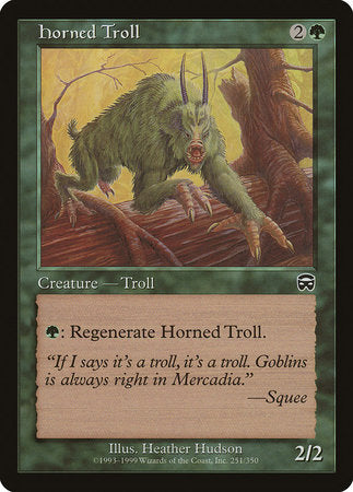Horned Troll [Mercadian Masques] | Cards and Coasters CA