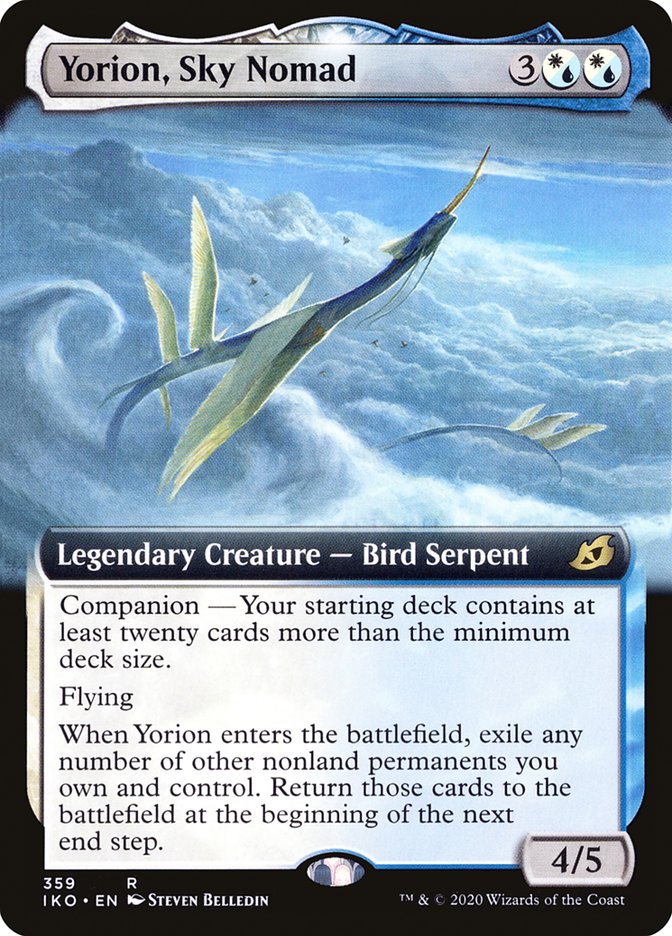 Yorion, Sky Nomad (Extended Art) [Ikoria: Lair of Behemoths] | Cards and Coasters CA