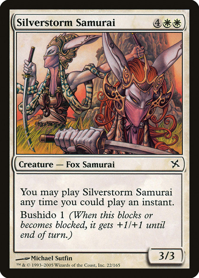 Silverstorm Samurai [Betrayers of Kamigawa] | Cards and Coasters CA