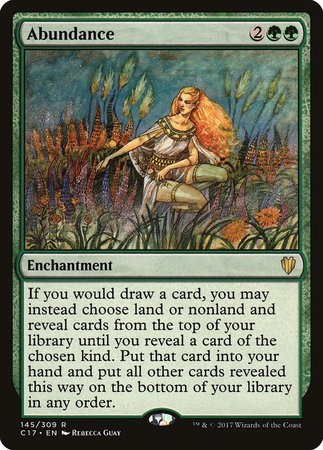 Abundance [Commander 2017] | Cards and Coasters CA