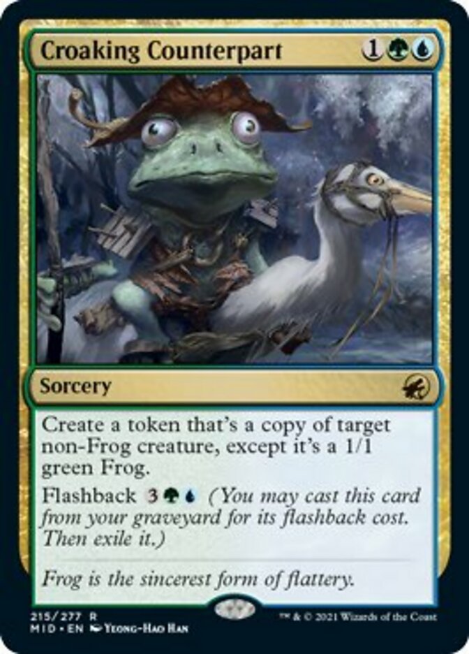 Croaking Counterpart [Innistrad: Midnight Hunt] | Cards and Coasters CA