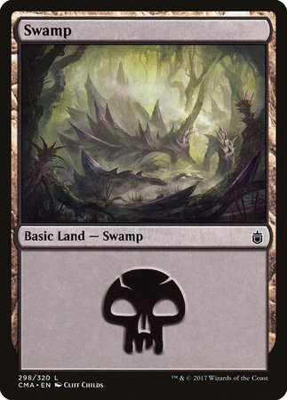 Swamp (298) [Commander Anthology] | Cards and Coasters CA