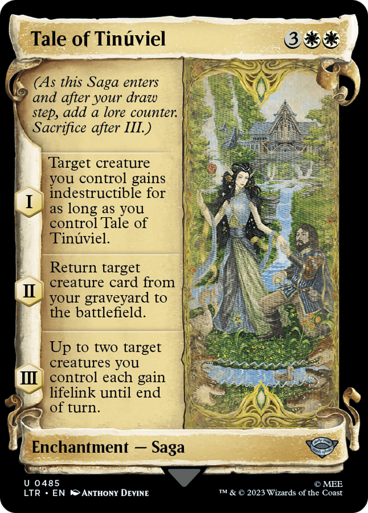 Tale of Tinuviel [The Lord of the Rings: Tales of Middle-Earth Showcase Scrolls] | Cards and Coasters CA