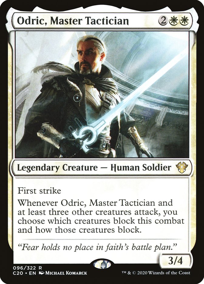 Odric, Master Tactician [Commander 2020] | Cards and Coasters CA