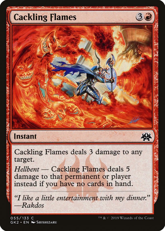 Cackling Flames [Ravnica Allegiance Guild Kit] | Cards and Coasters CA