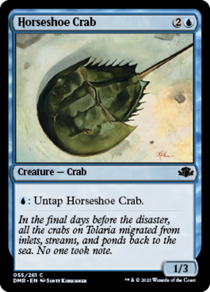 Horseshoe Crab [Dominaria Remastered] | Cards and Coasters CA