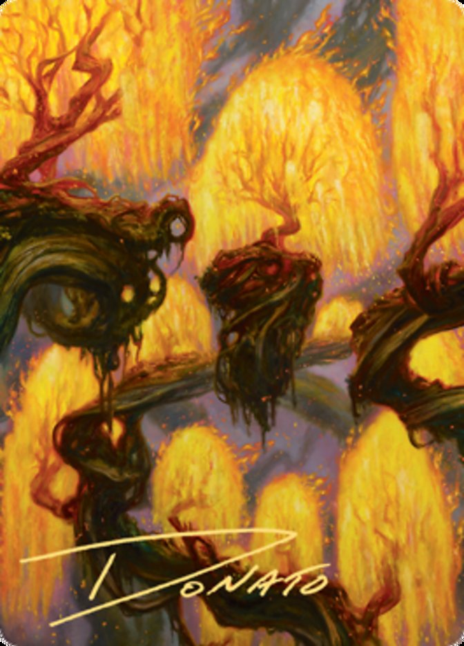 Grove of the Burnwillows Art Card (Gold-Stamped Signature) [Zendikar Rising Art Series] | Cards and Coasters CA