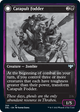 Catapult Fodder // Catapult Captain [Innistrad: Double Feature] | Cards and Coasters CA