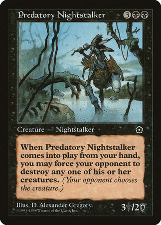 Predatory Nightstalker [Portal Second Age] | Cards and Coasters CA