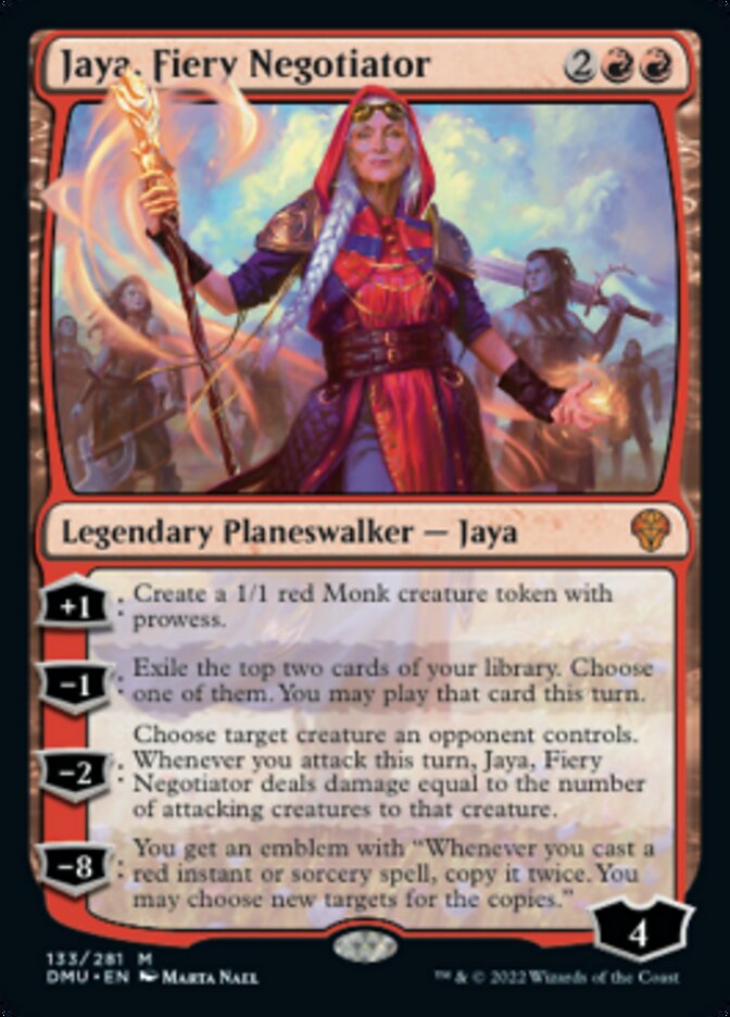 Jaya, Fiery Negotiator [Dominaria United] | Cards and Coasters CA