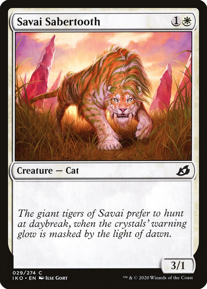 Savai Sabertooth [Ikoria: Lair of Behemoths] | Cards and Coasters CA