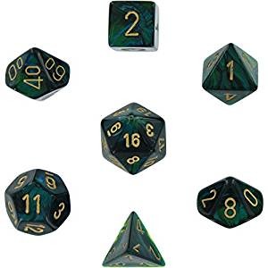 Scarab: 7Pc Jade / Gold | Cards and Coasters CA