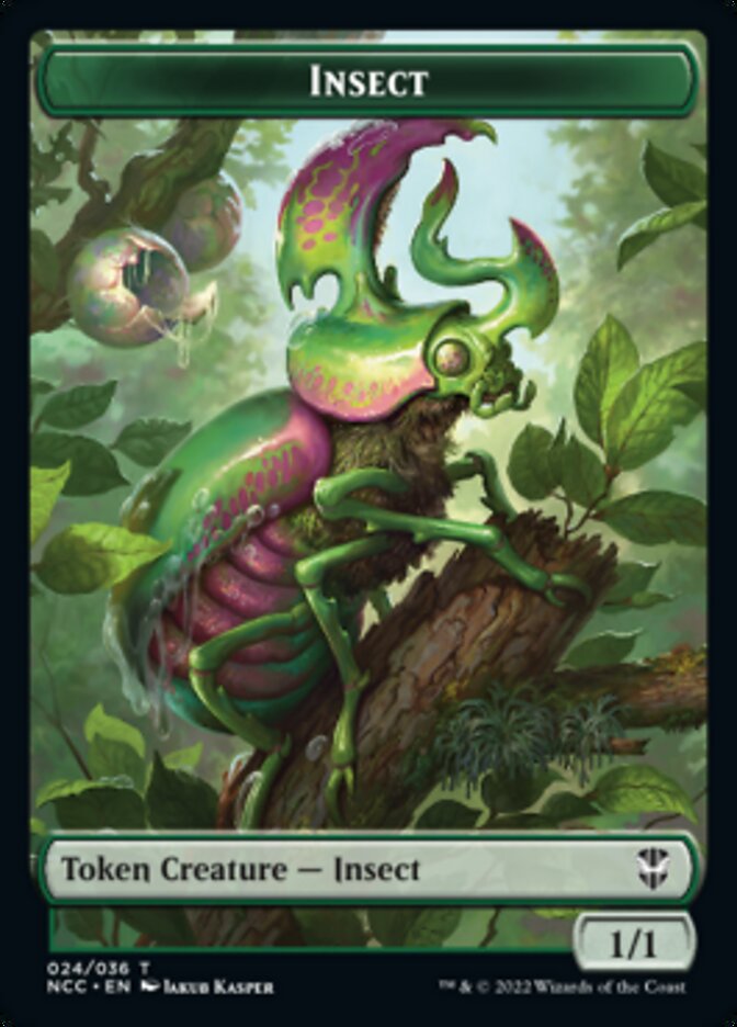 Ogre // Insect Double-sided Token [Streets of New Capenna Commander Tokens] | Cards and Coasters CA