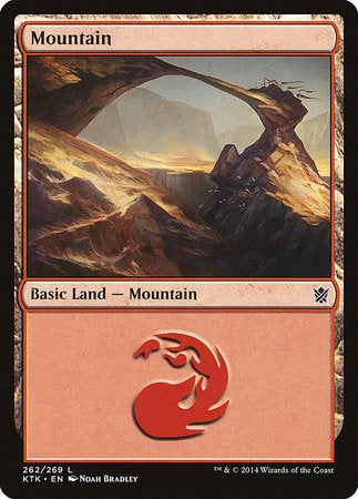 Mountain (262) [Khans of Tarkir] | Cards and Coasters CA