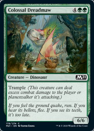Colossal Dreadmaw [Core Set 2021] | Cards and Coasters CA