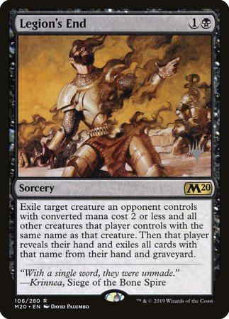 Legion's End [Core Set 2020 Promos] | Cards and Coasters CA